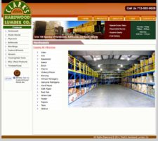 Clark's Hardwood Lumber, Houston - before website