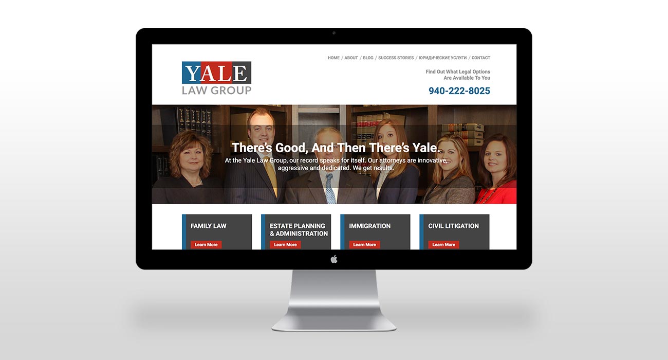 Yale Law Group - Denton TX law firm website