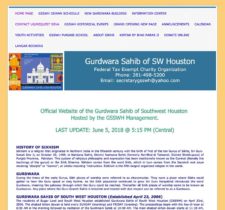 Gurdwara Sahib SW Houston - old website