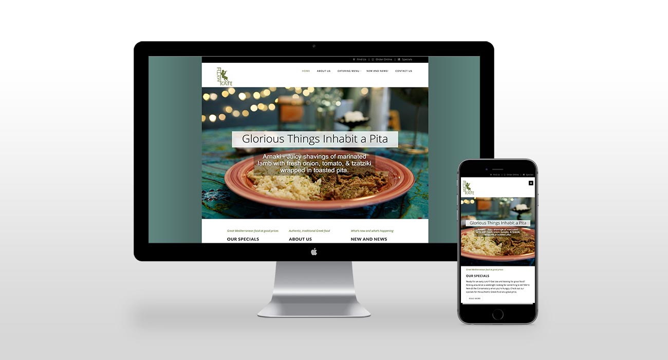Myth Kafe Responsive Website Design